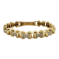 Diamond Bicycle Men Bracelet (14K).