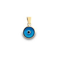 Yellow Gold Tiny Evil Eye Pendant (14K)