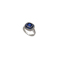Blue September Cubic Zirconia Ring (Silver)