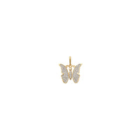 Cz Butterfly Pendant (14K)