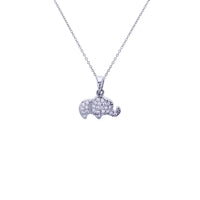 Baby Elephant Necklace (Silver)
