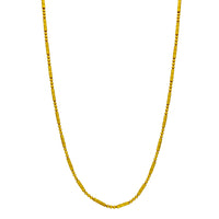 Ball & Barrel Diamond Cut Sand Blasted Chain (24K) Popular Jewelry New York