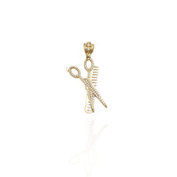Barber Tools CZ Pendant (14K)