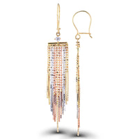 Bead Box Chandelier Dangling Earrings (14K)