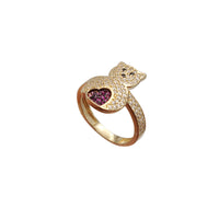 Bear Heart CZ Ring (14K)