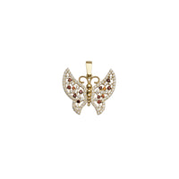 Butterfly CZ Pendant (14K)