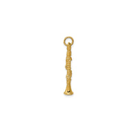 3-D Textured Clarinet Pendant (14K)