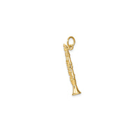 3-D Textured Clarinet Pendant (14K)