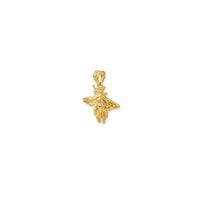 Textured Bee Pendant (14K)