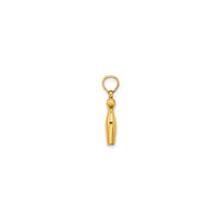 3-D Glossy Bowling Pin Pendant (14K)