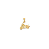 Textured Motorcycle Pendant (14K)