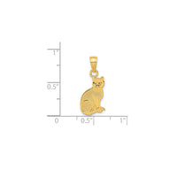 Plain Cat Pendant (14K)