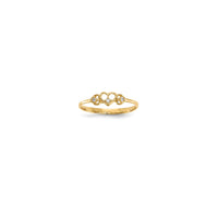 Hearts Cz Ring (14K)