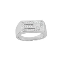 Channel Setting Greek-Key Men's Ring (Silver) Popular Jewelry New York