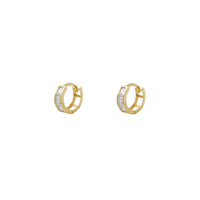 Channel Setting Mini Huggie Earrings (14K) Popular Jewelry New York
