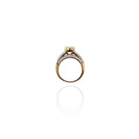 Channel Bridge Illusion Halo Wedding Ring (14K) New York Popular Jewelry