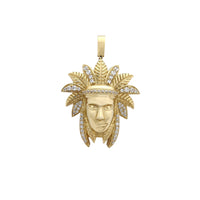 Chief India Head Pendant (14K) Popular Jewelry New York