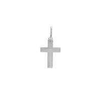 Circle Textured Cross Pendant (Silver) Popular Jewelry New York