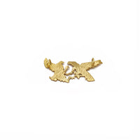 Cockfighting Diamond Cut Pendant (14K) 14 Karat Yellow Gold, Popular Jewelry New York