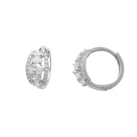 Cocktail Stone-Set Huggie Stud Earrings (14K) Popular Jewelry New York