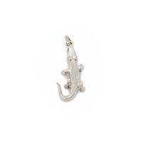 Cocodrile Pendant (14K) Animal, 14 Karat White Gold, Popular Jewelry