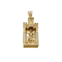 Saint Lazarus CZ 3D Pendant (14K)
