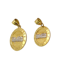 Last Supper Pray For Us Medallion Pendant (14K)