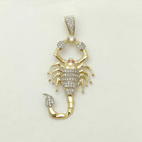 Scorpion CZ Pendant (14K).