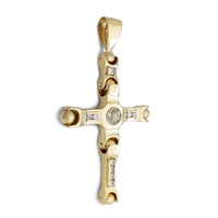 Bead Cross Pendant (10K)