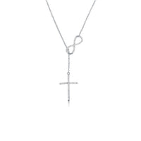 Cross and Infinity Necklace (Silver)