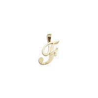 Cursive Initial Letter Pendant (14K)