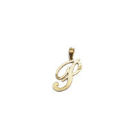 Cursive Initial Letter Pendant (14K)