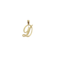 Cursive Initial Letter Pendant (14K)