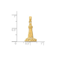 Textured Lighthouse Pendant (14K)