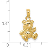 Teddy Bear Pendant (14K)