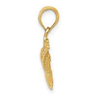 Glossy Claddagh Pendant (14K)