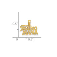 "Te Amo Mama" Love You Mom Pendant (14K)