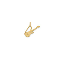 Diamond Cuts Hanging Guitar Pendant (14K)