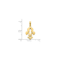 Fleur de Lis Pendant (14K) Popular Jewelry New York