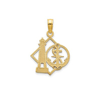 Lighthouse & Anchor Pendant (14K)