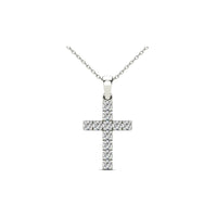 Iced-Out Diamond Cross Pendant (14K)