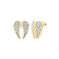 Diamond Wing Earrings (14K)