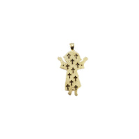 Two-Tone Diamond-Cut Divine Child Pendant (14K)