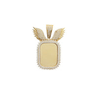 Winged Dogtag Picture Pendant (14K)