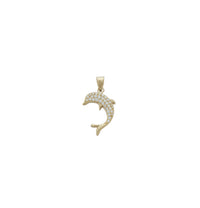 Iced-Out Dolphin Pendant (14K)