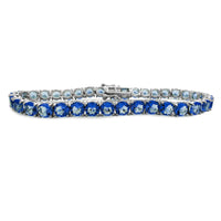 Zirconia Round Tennis Bracelet (Silver)