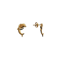 Diamond-Cut Dolphin Earring (14K)