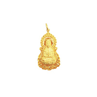Diamond-Cut Guan Yin Pendant (24K)
