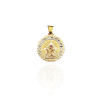 Diamond-Cut Altagracia Medallion CZ Pendant (14K) New York Popular Jewelry