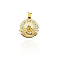 Diamond-Cut Altagracia Medallion CZ Pendant (14K) New York Popular Jewelry